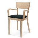 Drewniany fotel B-9449 Solid Tap Fameg z tapicerką