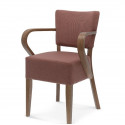 Drewniany fotel B-9608/1 Tulip.2 Fameg tapicerowany