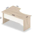 Biurko Bt8 narożne z płytą 25mm – nowoczesne i solidne