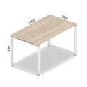 Nowoczesne biurko XAR-F3-8 – solidne i funkcjonalne