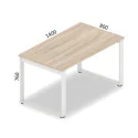 Nowoczesne biurko XAR-G3-8 – solidne i funkcjonalne