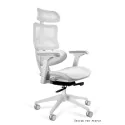 Ergonomiczny fotel ERGOTECH White Unique biały