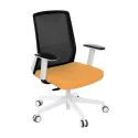 Nowoczesne krzesło COCO WS z białymi elementami | Biuro