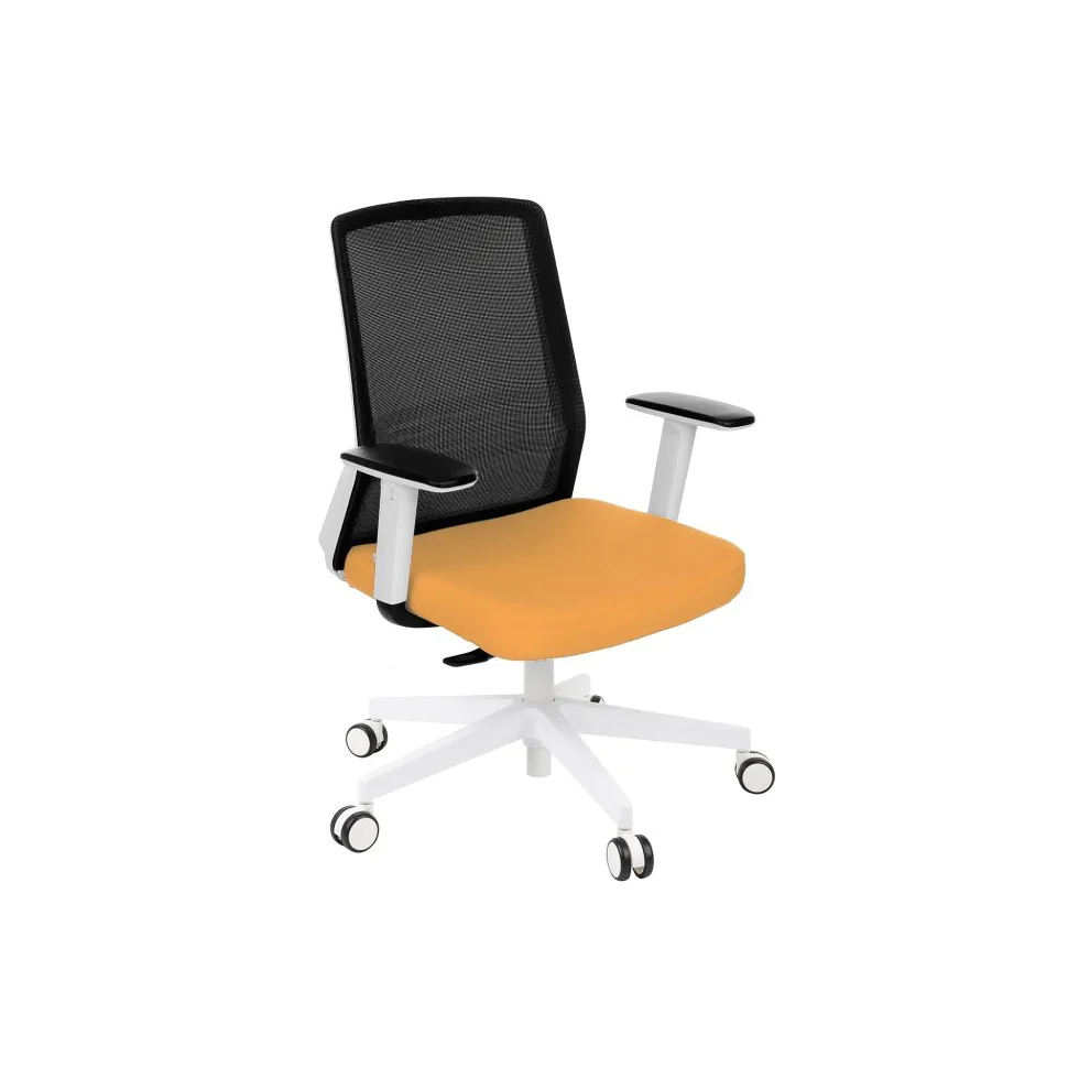 Nowoczesne krzesło COCO WS z białymi elementami | Biuro