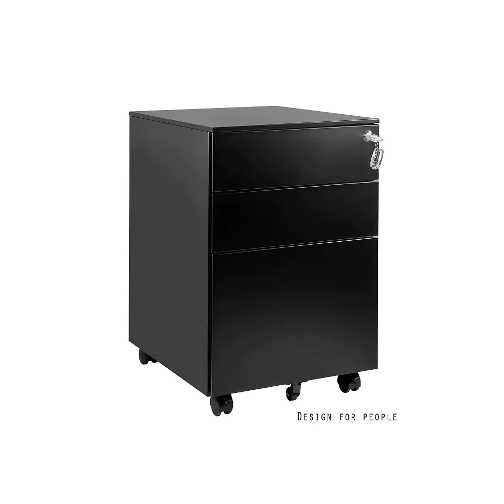 Kontener biurowy XD-040-3 Unique metalowy z 3 szufladami