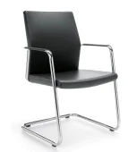 Fotel konferencyjny MyTurn 21VN na płozie – elegancki i komfortowy