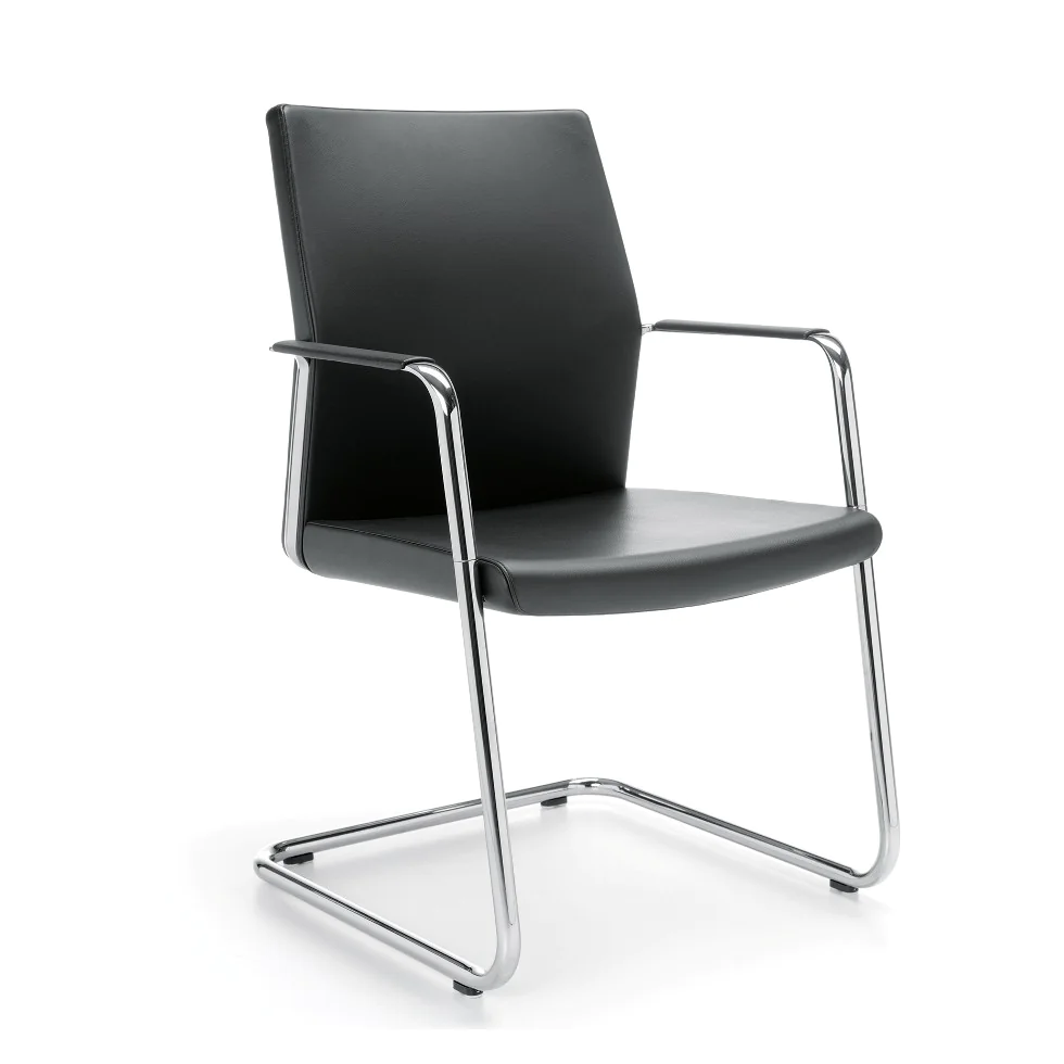 Fotel konferencyjny MyTurn 21VN na płozie – elegancki i komfortowy