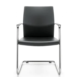 Fotel konferencyjny MyTurn 21VN na płozie – elegancki i komfortowy