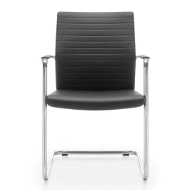 Fotel konferencyjny MyTurn 21VN na płozie – elegancki i komfortowy