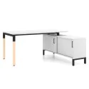 Nowoczesne biurko CS5040 I-LEG LWM z sideboardem