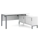 Nowoczesne biurko CS5040 I-LEG SBD PN z sideboardem