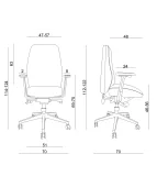 Ergonomiczne krzesło ZOME 24/7 Unique – biurowe obrotowe