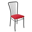 Krzesło NORENO Nowy Styl – metalowe, tapicerowane