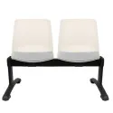 Nowoczesna ławka OSLO PLUS-2 do poczekalni z tapicerowanym siedziskiem