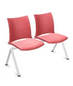 Ławka HOLA 2U 4L – wygodna i kolorowa ławka do poczekalni