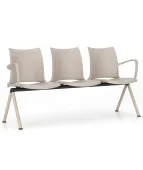 Ławka HOLA 3U 4L – Wytrzymała ławka do poczekalni