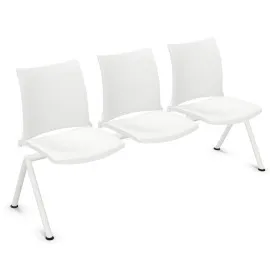 Ławka HOLA 3U 4L – Wytrzymała ławka do poczekalni