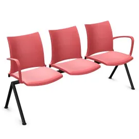 Ławka HOLA 3U 4L – Wytrzymała ławka do poczekalni