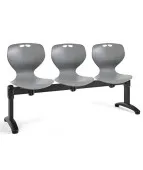 Ławka MATA 3-osobowa – plastikowa, trwała do poczekalni