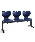 Ławka MATA 3-osobowa – plastikowa, trwała do poczekalni