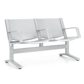 Metalowa Ławka 8000 2U 4L do Poczekalni Ergonomiczna