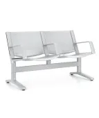 Metalowa Ławka 8000 2U 4L do Poczekalni Ergonomiczna