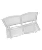 Metalowa Ławka 8000 2U 4L do Poczekalni Ergonomiczna