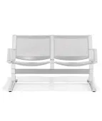 Metalowa Ławka 8000 2U 4L do Poczekalni Ergonomiczna