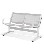 Metalowa Ławka 8000 2U 4L do Poczekalni Ergonomiczna