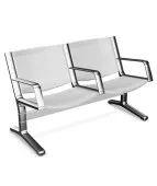 Metalowa Ławka 8000 2U 4L do Poczekalni Ergonomiczna