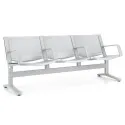 Metalowa ergonomiczna ławka 8000 3U 4L do poczekalni