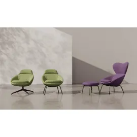 Elegancki fotel SCADIO 4S z dekoracyjną wypustką