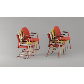 Krzesło konferencyjne FLESCO CF UPH – ergonomiczne i funkcjonalne