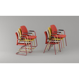 Krzesło konferencyjne FLESCO CFA UPH – ergonomiczne i elastyczne