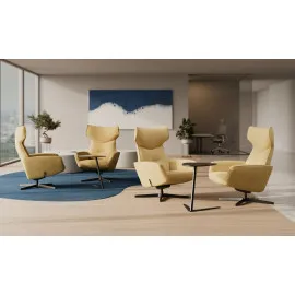 Fotel OTULI Uszak z Obrotowym Podnóżkiem – Komfort i Styl