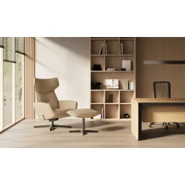 Fotel OTULI Uszak z Obrotowym Podnóżkiem – Komfort i Styl