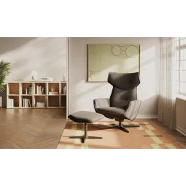 Podnóżek OTULI – stylowy i obrotowy podnóżek czarny