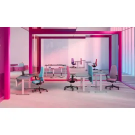 Biurko eUP Prime 2S regulowane z blatem Nowy Styl