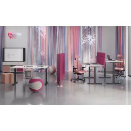 Biurko eUP Prime 2S regulowane z blatem Nowy Styl