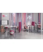 Biurko eUP Prime 2S regulowane z blatem Nowy Styl