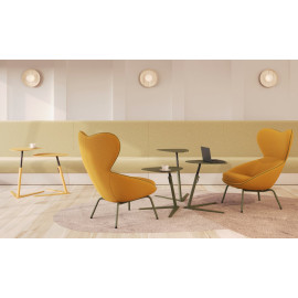 Stolik SEMU z blatem z melaminy, regulowany Nowy Styl