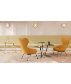 Stolik SEMU z blatem z melaminy, regulowany Nowy Styl