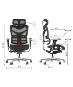 Fotel ergonomiczny ErgoNew S7 – regulowany i obrotowy