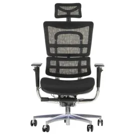 Fotel ergonomiczny ErgoNew S8 z regulacją i siatkowym oparciem