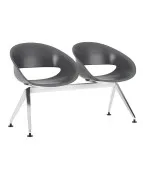 Ławka VOLPINO 2U 4L P do poczekalni plastikowa nowoczesna