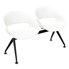 Ławka VOLPINO 2U 4L P do poczekalni plastikowa nowoczesna