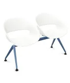 Ławka VOLPINO 2U 4L P do poczekalni plastikowa nowoczesna