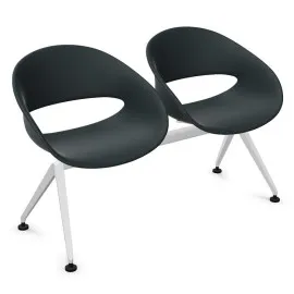 Ławka VOLPINO 2U 4L P do poczekalni plastikowa nowoczesna