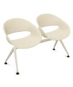 Ławka VOLPINO 2U 4L P do poczekalni plastikowa nowoczesna