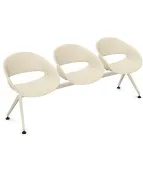 Ławka VOLPINO 3U 4L P do poczekalni plastikowa nowoczesna